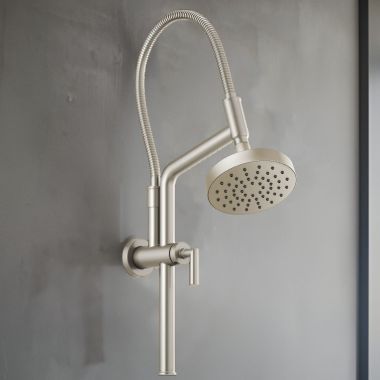 Click here to see Brizo 81892-BN Brizo Linear Round Slide Bar Shower Arm and Flange, Brilliance Brushed Nickel - 81892-BN