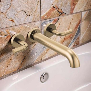Click here to see  T70435-GLLHP Brizo Litze Wall-Mount Tub Filler with High Flow Ceramic Valve, 9.8 GPM, Brilliance Luxe Gold - T70435-GLLHP