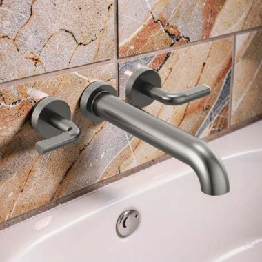 Click here to see  T70435-SLLHP Brizo Litze Wall-Mount Tub Filler with High Flow Ceramic Valve, 9.8 GPM, Brilliance Luxe Steel - T70435-SLLHP 