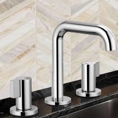 Click here to see Brizo 65332LF-PCLHP-ECO Brizo Litze Two-Handle Widespread Lavatory Faucet, Less Handles, 1.2 GPM, Polished Chrome - 65332LF-PCLHP-ECO