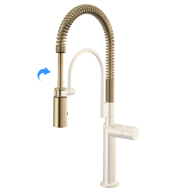 Click here to see Brizo RP101728GL Brizo Odin Semi-Professional Faucet Spring and Sprayer Assembly, Brilliance Luxe Gold - RP101728GL