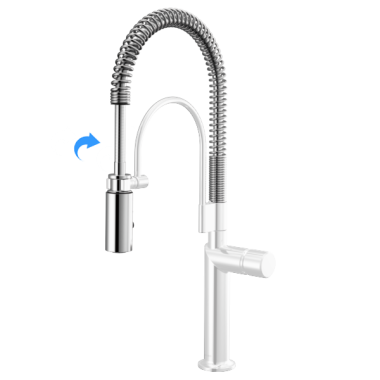 Click here to see Brizo RP101728PC Brizo Odin Semi-Professional Faucet Spring and Sprayer Assembly, Polished Chrome - RP101728PC