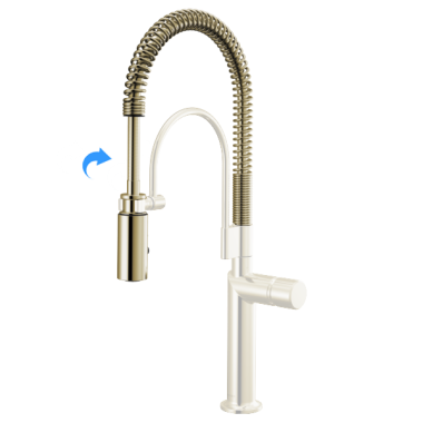 Click here to see Brizo RP101728PN Brizo Odin Semi-Professional Faucet Spring and Sprayer Assembly, Brilliance Polished Nickel - RP101728PN