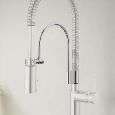 Click here to see Brizo RP101729PC Brizo Litze/Odin Semi-Professional Kitchen Faucet Support Arm Assembly, Polished Chrome - RP101729PC