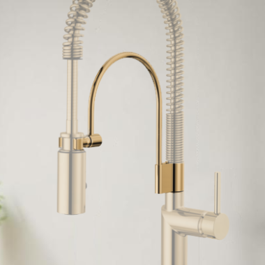 Click here to see Brizo RP101729PG Brizo Litze/Odin Semi-Professional Kitchen Faucet Support Arm Assembly, Brilliance Polished Gold - RP101729PG