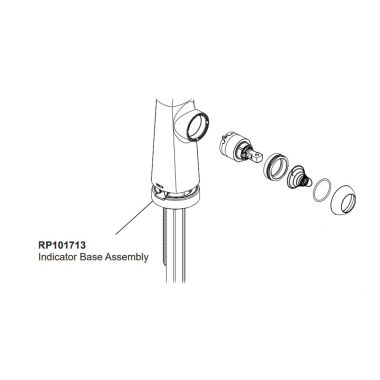 Click here to see Delta RP101713 Delta Stryke Chrome Electronic Base Assembly for Stryke Kitchen Faucets with Touch2O Technology - RP101713