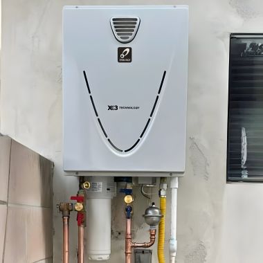 Click here to see Takagi TK-340X3-PEH Takagi TK-340X3-PEH Liquid Propane Tankless Water Heater w/ X3 Scale Prevention, Outdoor, 8 GPM