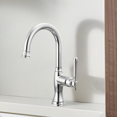 Click here to see Brizo 61058LF-PC Brizo Tulham Single-Handle Bar Faucet, Lever Handle, 1.8 GPM, Polished Chrome - 61058LF-PC