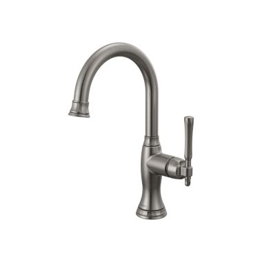 Click here to see Brizo 61058LF-SL Brizo Tulham Single-Handle Bar Faucet, Lever Handle, 1.8 GPM, Brilliance Luxe Steel - 61058LF-SL
