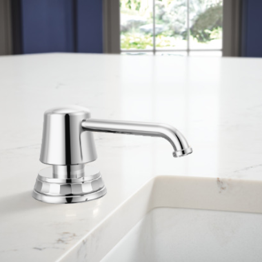 Click here to see Brizo RP101658PC Brizo Tulham Soap/Lotion Dispenser, Polished Chrome - RP101658PC