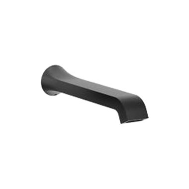 Click here to see Moen TF3901BL Moen Genta 10in Ultrathin Matte Black Tub Spout, Wall-Mount, Non-Diverter, for MANCIS, MANCXS, or MANXS Brass Spout Manifolds - TF3901BL