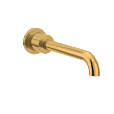 Click here to see Moen TF3347BG Moen Cia WallMounted Brushed Gold Non-Diverter Tub Spout, 1/2-inch Connection Size, M-PACT Valve System - TF3347BG