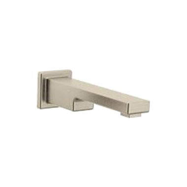 Click here to see Moen TFS3898BN Moen 10-inch Non-Diverter Wall-Mount Brushed Nickel Tub Spout, M-PACT, 1/2-inch Connection Size, Slip Fit - TFS3898BN