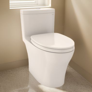 Click here to see Toto MS646124CEMFGN#12 TOTO AQUIA IV One-Piece ADA Elongated Complete Toilet- Sanagloss - WASHLET+, Sedona Beige -  MS646124CEMFGN#12