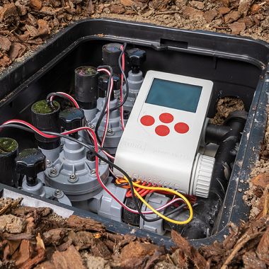 Click here to see Toro TEMP-4-DC-L Toro Tempus DC 4-Station Battery-Operated Sprinkler Controller w/ LCD Screen, TEMP-4-DC-L