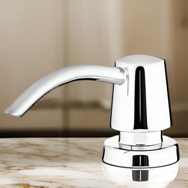 Click here to see Pfister 920-124D Pfister Lita Kitchen SoapLotion Dispenser, 16 oz, Polished Nickel - 920-124D