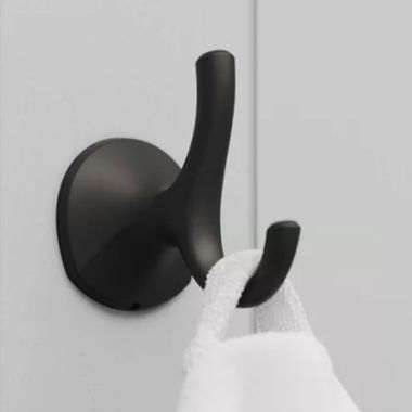 Click here to see Pfister BRH-MCABB Pfister McAllen Double Robe Hook, Matte Black - BRH-MCABB