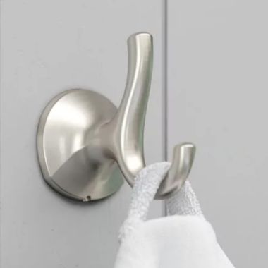 Click here to see Pfister BRH-MCAGS Pfister McAllen Double Robe Hook, Spot Defense Brushed Nickel - BRH-MCAGS