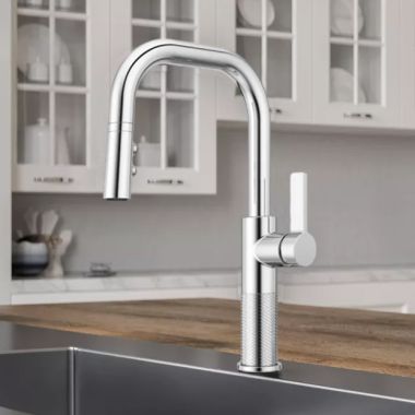 Click here to see Pfister GT-529-MTC Pfister Montay Single-Handle Pull-Down Kitchen Faucet, Auto-Align, TiteSeal, Pfast Connect, Pforever Seal, 1.8 GPM, Polished Chrome - GT529-MTC