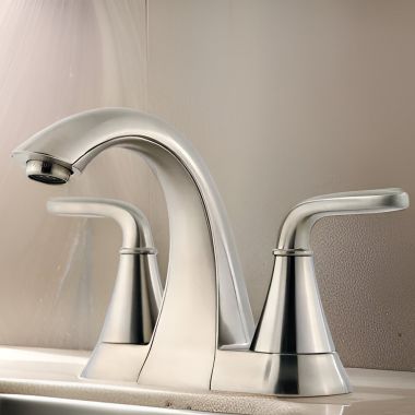 Click here to see Pfister LF-048-PDKK Pfister Pasadena Two-Handle Centerset Bathroom Faucet, Brushed Nickel - LF-048-PDKK