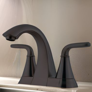 Click here to see Pfister LF-048-PDYY Pfister Pasadena Two-Handle Centerset Bathroom Faucet, Tuscan Bronze - LF-048-PDYY