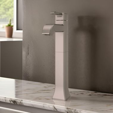 Click here to see Pfister LG40-FE0K PFISTER LG40-FE0K PARK AVENUE ONE HANDLE VESSEL LAV FAUCET BRUSHED NICKEL