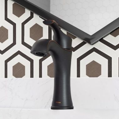 Click here to see Pfister LG42-WD0Y PFISTER LG42-WD0Y WOODBURY ONE HANDLE LAV FAUCET TUSCAN BRONZE