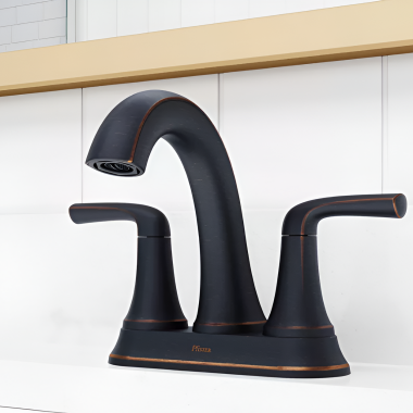 Click here to see Pfister LG48-MCA0Y PFISTER LG48-MCA0Y MCALLEN TWO HANDLE LAV FAUCET TUSCAN BRONZE