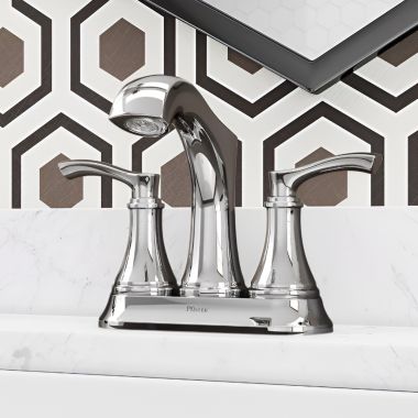 Click here to see Pfister LG48-WD0C PFISTER LG48-WD0C WOODBURY TWO HANDLE LAV FAUCET CHROME