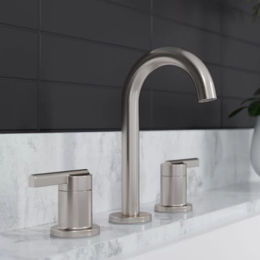 Click here to see Pfister LG49-BI0K PFISTER LG49-BI0K BRISLIN TWO HANDLE WIDESPREAD LAV FAUCET BRUSHED NICKEL