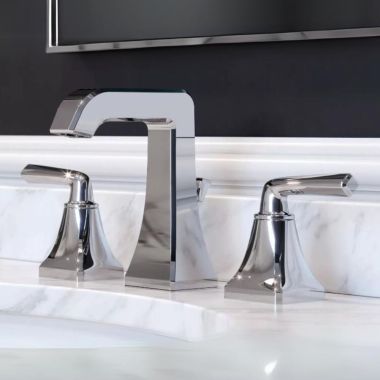 Click here to see Pfister LG49-FE0C PFISTER LG49-FE0C PARK AVENUE TWO HANDLE WIDESPREAD LAV FAUCET CHROME