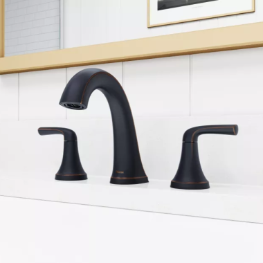 Click here to see Pfister LG49-MCA0Y PFISTER LG49-MCA0Y MCALLEN TWO HANDLE WIDESPREAD LAV FAUCET TUSCAN BRONZE