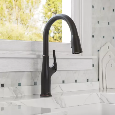 Click here to see Pfister LG529-HGY PFISTER LG529-HGY HIGHBURY ONE HANDLE PULLDOWN KITCHEN FAUCET TUSCAN BRONZE