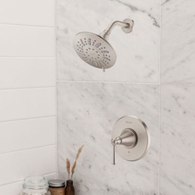 Click here to see Pfister LG89-7GL1K PFISTER LG89-7GL1K SAXTON SHOWER ONLY TRIM BRUSHED NICKEL