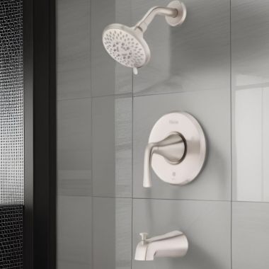 Click here to see Pfister LG89-8MCAGS PFISTER LG89-8MCAGS MCALLEN TUB/SHOWER TRIM BRUSHED NICKEL