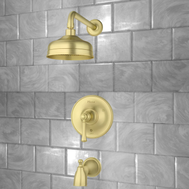 Click here to see Pfister LG89-8TBBG PFISTER LG89-8TBBG TISBURY TUB/SHOWER TRIM BRUSHED GOLD
