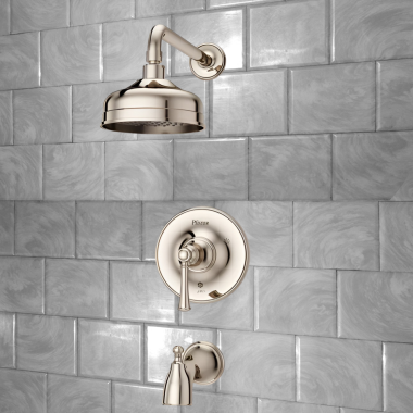 Click here to see Pfister LG89-8TBD PFISTER LG89-8TBD TISBURY TUB/SHOWER TRIM POLISHED NICKEL