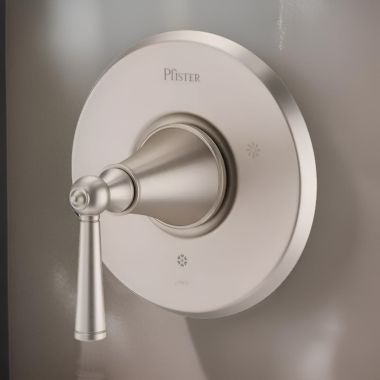 Click here to see Pfister R89-1GL1K Pfister Saxton Valve Trim, Lever Handle, Brushed Nickel - R89-1GL1K