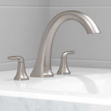 Click here to see Pfister RT6-5MCAGS PFISTER RT6-5MCAGS MCALLEN ROMAN TUB FAUCET TRIM BRUSHED NICKEL