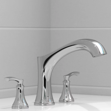 Click here to see Pfister RT6-5WDC Pfister Woodbury Roman Tub Filler Trim, Chrome - RT6-5WDC