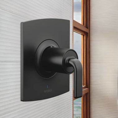 Click here to see Brizo T60006-BLLHP Brizo Kintsu TempAssure Thermostatic Valve Trim with Temperature and Volume Control, Matte Black - T60006-BLLHP