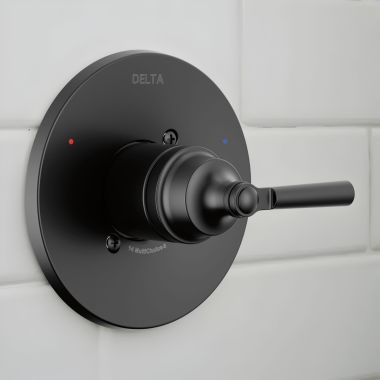 Click here to see Delta T14035-BL Delta Saylor Monitor 14 Series Valve Only Trim, ADA-Compliant, Matte Black - T14035-BL