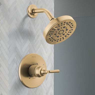Click here to see Delta T14235-CZ Delta Saylor Monitor 14 Series Shower Only Trim, Touch-Clean, ADA, 1.75 GPM, Champagne Bronze - T14235-CZ 