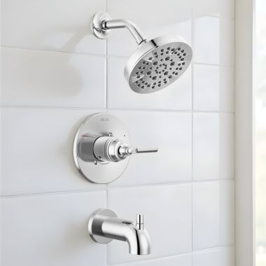 Click here to see Delta T14435 Delta Saylor Monitor 14 Series Tub & Shower Trim, Touch-Clean, ADA-Compliant, 1.75 GPM, Chrome - T14435