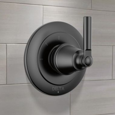 Click here to see Delta T11835-BL Delta Saylor Three Function Diverter Trim - Two Individual Positions & One Shared Position, Matte Black - T11835-BL