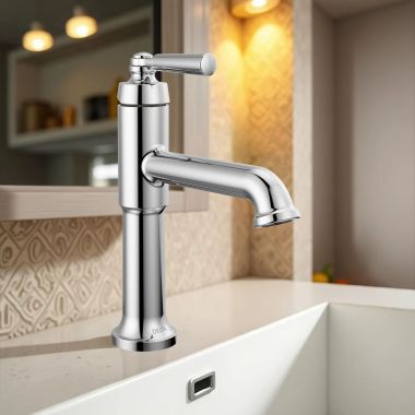 Click here to see Delta 536-MPU-DST Delta Saylor Single-Hole Bathroom Faucet With Metal Pop-Up Drain, Single Handle, DIAMOND Seal, ADA-Compliant, 1.2 GPM, Chrome - 536-MPU-DST