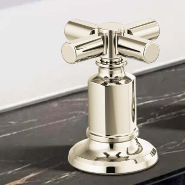 Click here to see  HX5376-PN Brizo Invari Cross Handle Kit for Widespread Lavatory Faucet, Deck Mount, ADA, Brilliance Polished Nickel - HX5376-PN