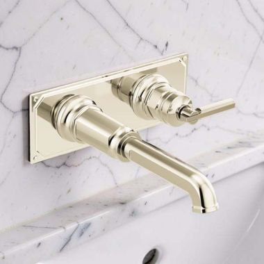 Click here to see Brizo RP100323PN Brizo Invari Wall-Mount Rectangular Lavatory Escutcheon Plate, Brilliance Polished Nickel - RP100323PN