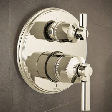 Click here to see Brizo T75P576-PNLHP Brizo Invari Pressure Balance Valve Trim with 3-Function Diverter Trim, Brilliance Polished Nickel - T75P576-PNLHP