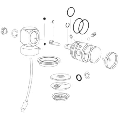 Click here to see Sloan 3309040 Sloan DV-1004-A Seal Seat for Deoseptic Diverter on Bed Pan Washers, 3309040